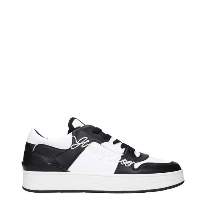Jimmy Choo Zwarte Leren Sneakers