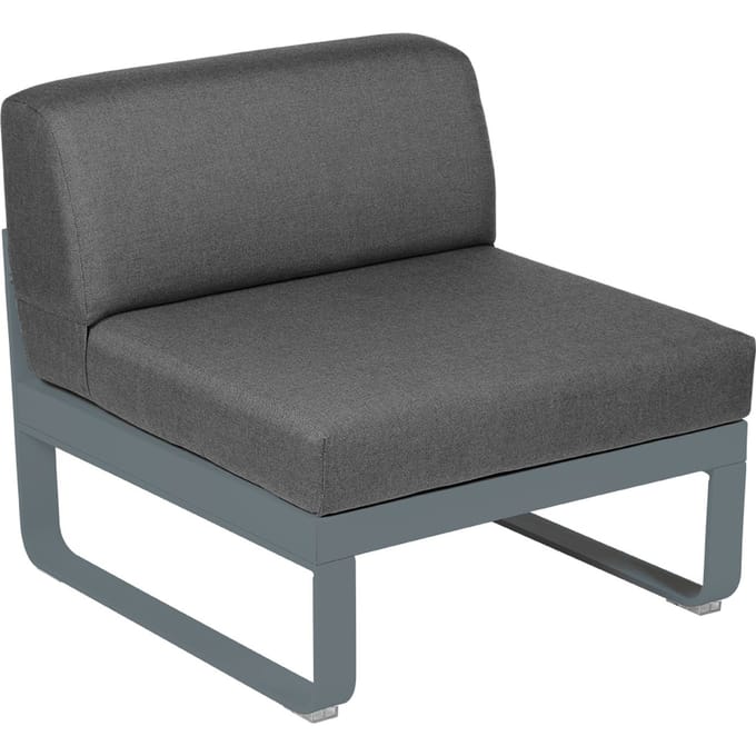 Fermob BELLEVIE Zitbank Module Midden - 26 stormgrijs mat - A3 grafietgrijs