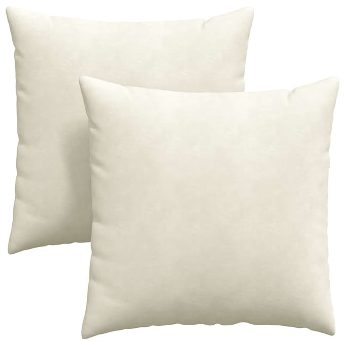 vidaXL - Zitkussens - 2 - pcs - Crème - 60 - x - 60 - cm - Corduroy - stof