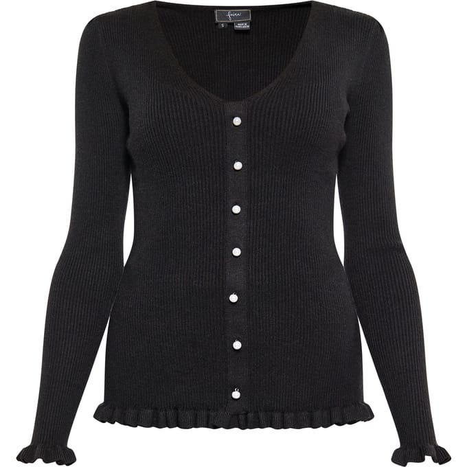 Faina Vest Dames zwart