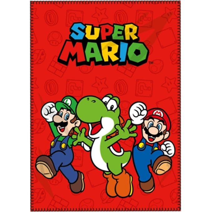 Super Mario fleece deken