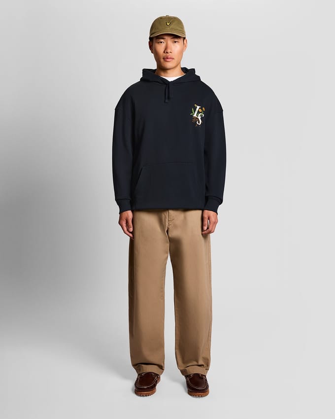 Hoodie Lyle & Scott Dandelion Script Graphic