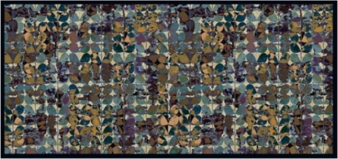 MD Entree - Design mat - Universal - Art Flowers - Vloerkleed - Antislip - Machine wasbaar - 67 x 150 cm