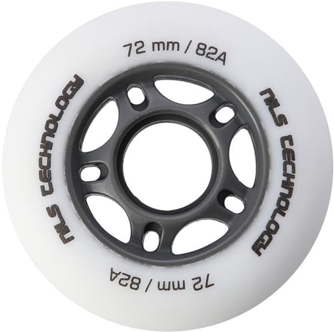 Nils Extreme - PU Skating Wielen - 82A - 72x24 mm - Wit Mat