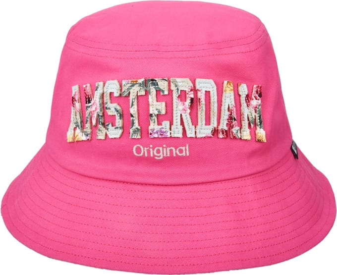 Robin Ruth - Bucket hat - Amsterdam bloemen - Roze