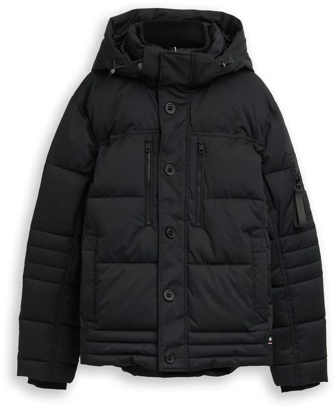 Tom Tailor - Pufferjas met afneembare capuchon - Maat M - Black