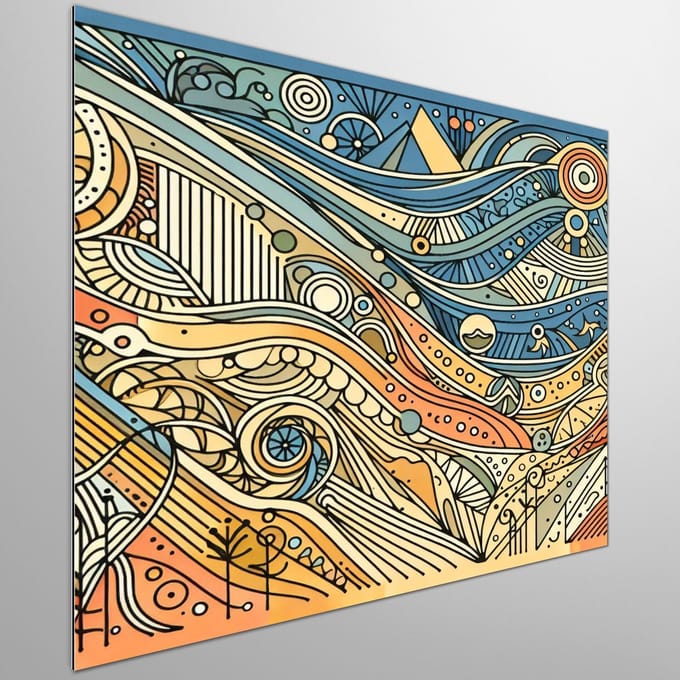 Kunstprint | Wanddecoratie | Dibond | 100 × 100 cm