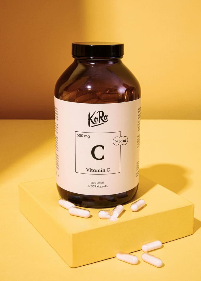 Capsules gebufferde vitamine C 365 stuks