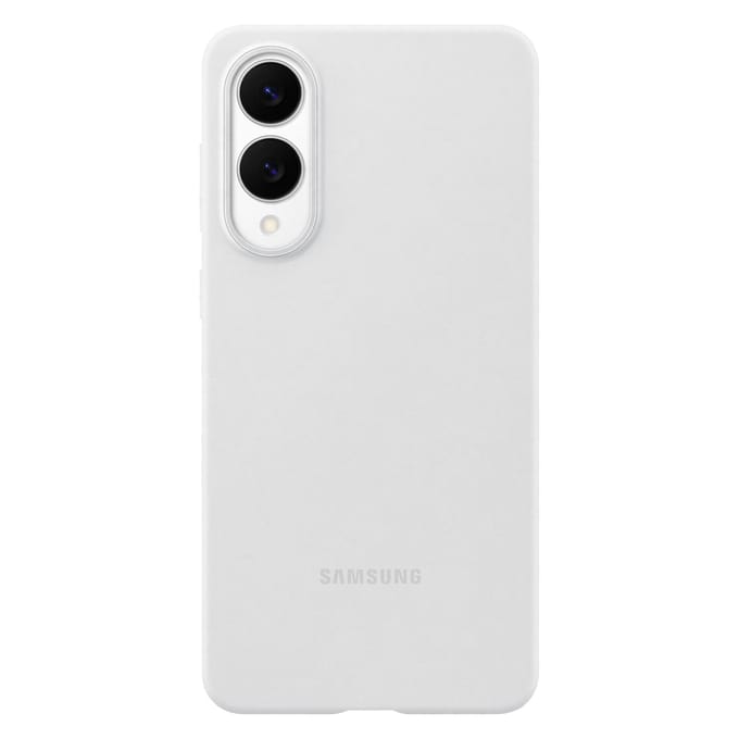Originele Silicone Backcover voor de Samsung Galaxy S25 Edge - Light Grey