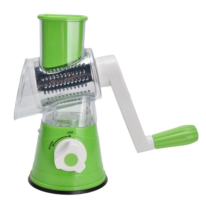 Kaasrasp Multifunctionele Handheld Kaasrasp met Maal-, Snij-, Schijfmescilinder gray