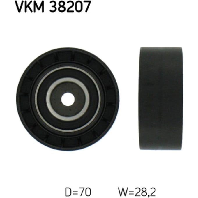 Rondsel/geleiderpoelie, V-riem SKF VKM 38207