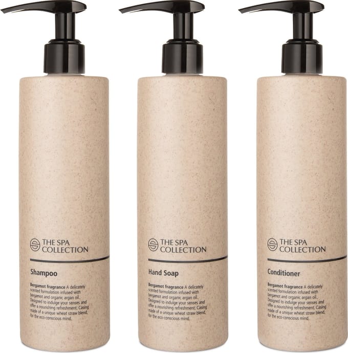 The Spa Collection Bergamot - Shampoo + Conditioner + Handzeep - 400 ml pompfles - Set van 3 stuks