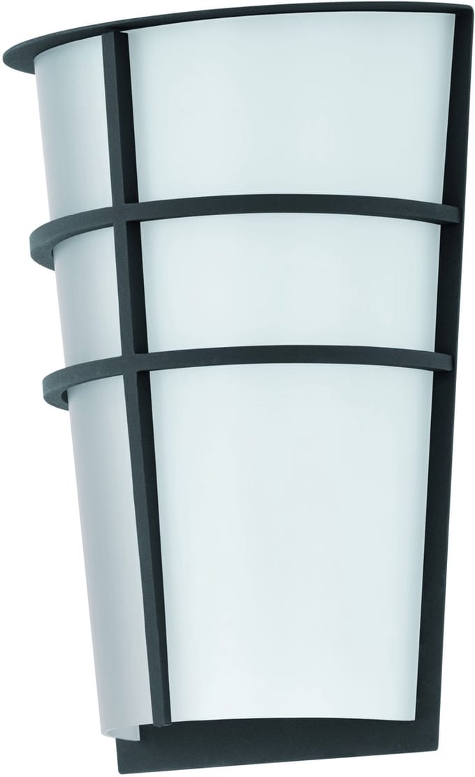 EGLO Breganzo - Buitenverlichting - Wandlamp - 2 Lichts - LED - Antraciet - Wit