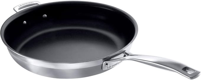 RVS Koekenpan 30 cm 3-laags - Geschikt voor alle warmtebronnen