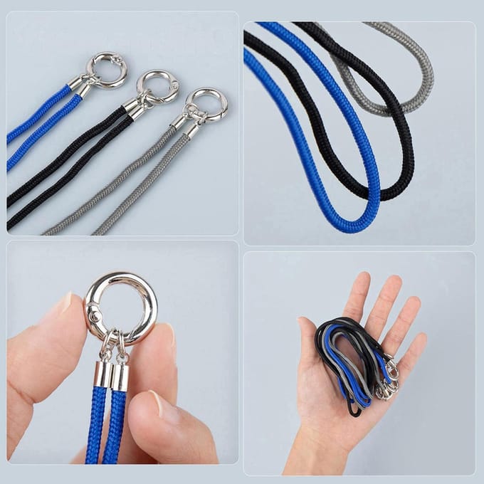 Brilkoord Nek Draagbaar Koord String Hangen Unisex Zonnebril Brilhouder Retainer gray