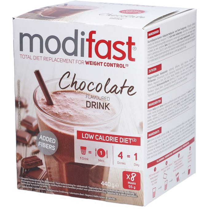 Modifast Intensive Choco Flavoured Milkshake 8x55g