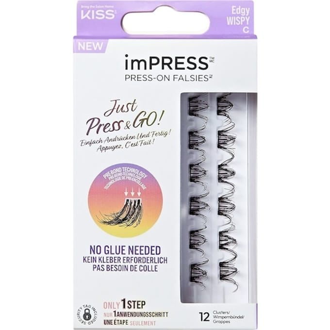 KISS imPRESS Press-On Falsies Edgy Wispy Single Pack Kunstwimpers Dames