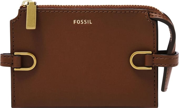 FOSSIL Kaarthoes Kier Card Case Brown Bruine