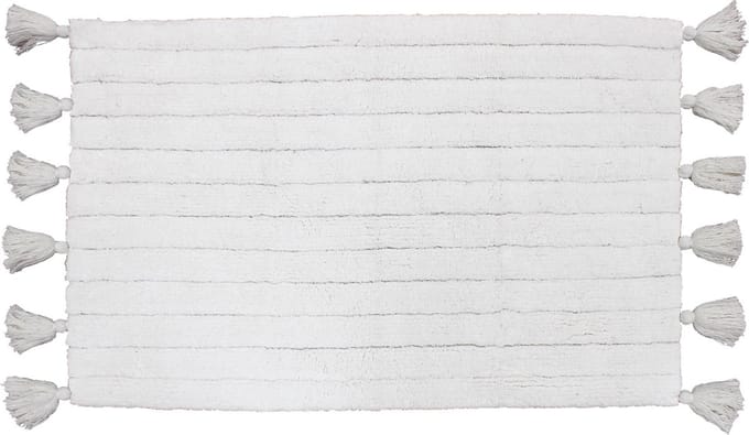 Livetti  Badkamermat Toiletmat Wcmat 50x80 Katoen Minatis Wit
