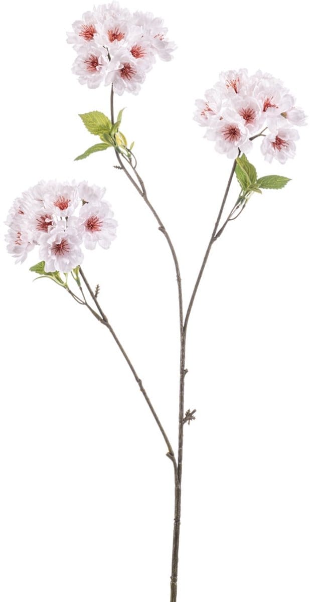 Emerald - Kunstbloem Bloesem 82cm wit - Kunstplant voor binnen