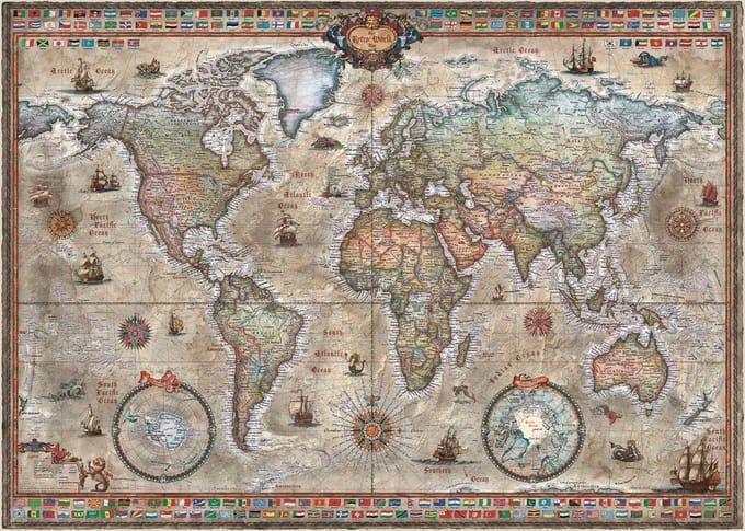 Heye Puzzel Retro World 1000.