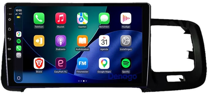 CarPlay autoradio geschikt voor Volvo S60 | 2010 t/m 2018 | Android 16 | Draadloos Apple CarPlay & Android Auto | 2GB + 32GB | QuadCore processor | Denago DNG-A489 | 2025 model | 2010 2011 2012 2013 2014 2015 2016 2017 2018 | Bluetooth & Wifi