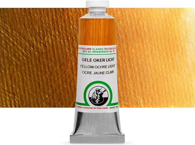 Oil paint Old Holland 40ml – 053 Yellow Ocher Light