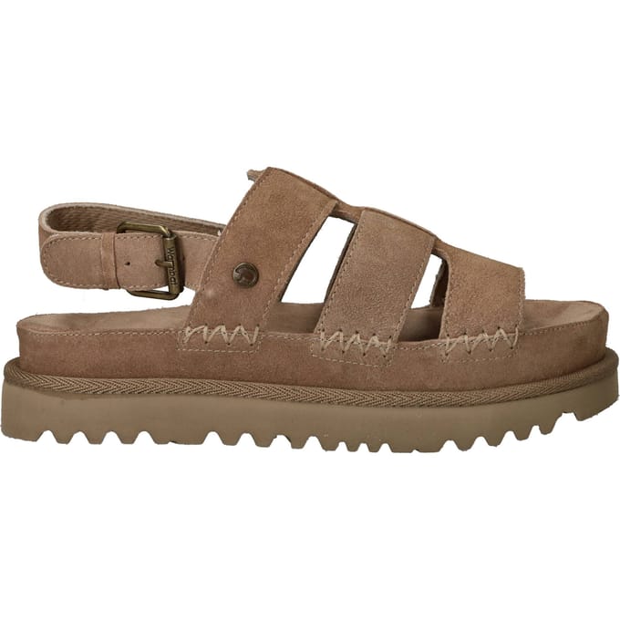 Warmbat Wenlock Suede Dames Sandalen - Stone