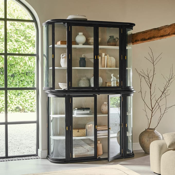 LOBERON Kast Sturminster zwart/wit