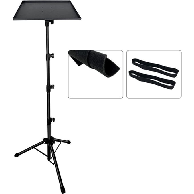 Projector Statief Universeel Laptop Statief met Plateau Verstelbare Hoogte van 24-63 inch TYPE 1 gray
