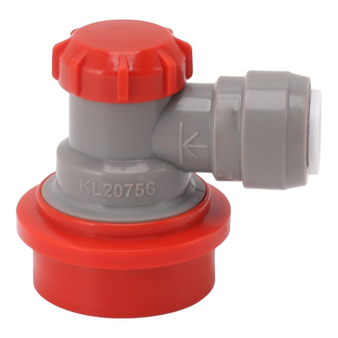 5/16 Inch Dubbel Dichte Push-in Snelkoppeling Adapter Push-in Fitting Kogelvergrendeling Snelontkoppeling gray