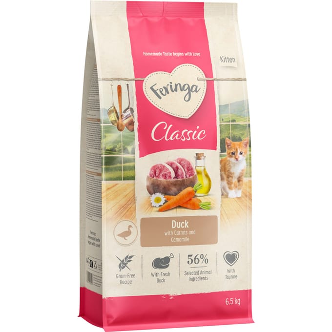 Feringa Kitten Eend Kattenvoer - Nieuw 6,5 kg
