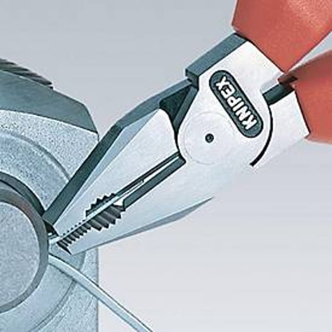 Krachtige combinatietangen L.200mm verchroomd multi-comp. grepen VDE KNIPEX