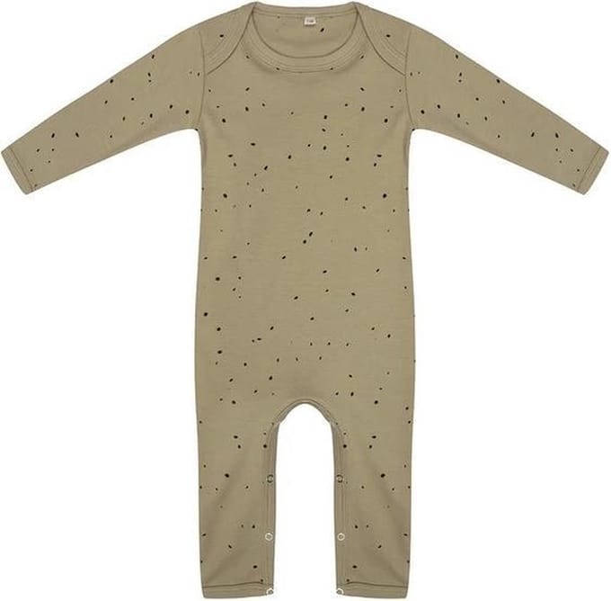 Little Indians Jumpsuit Dots Junior Katoen Groen/zwart Maat 74