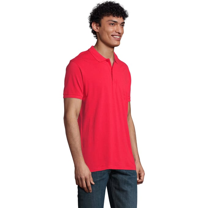 SOLS Heren Planet Poloshirt (Rood)
