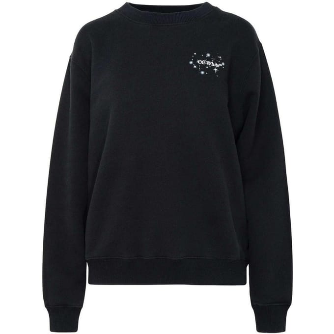 Off-white Bling Stars Arrow Reg Crewneck Zwart