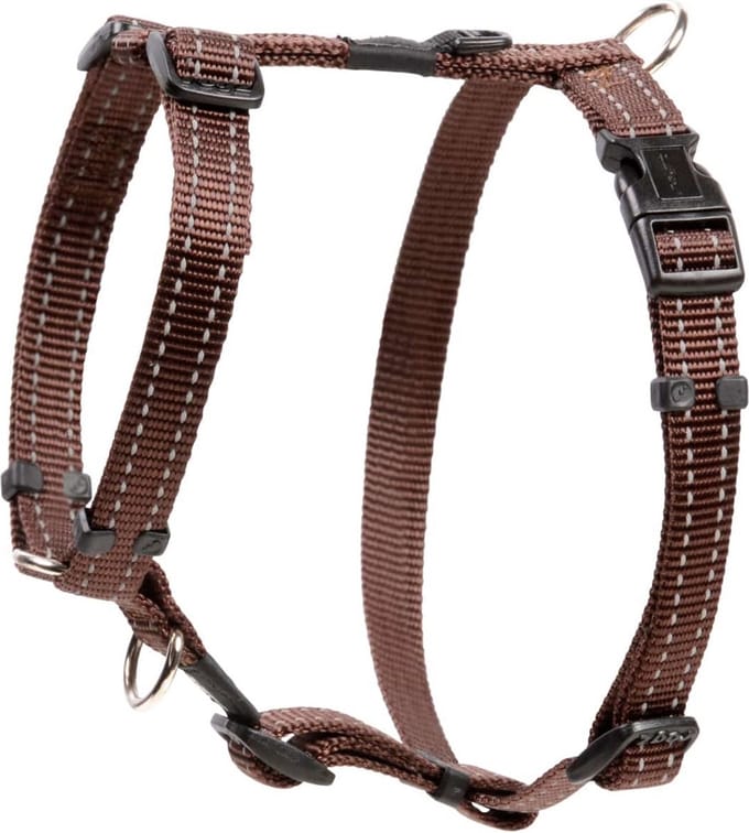 Rogz Utility Tuig Bruin - Hondenharnas - M 32-52x1.6 Cm