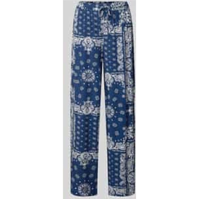 relaxed fit wijdte broek van zuivere viscose model 'KAVI'