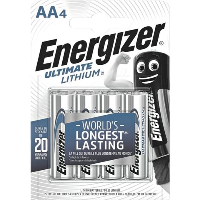 Energizer Ultimate FR6 AA batterij (penlite) Lithium 3000 mAh 1.5 V 4 stuk(s)