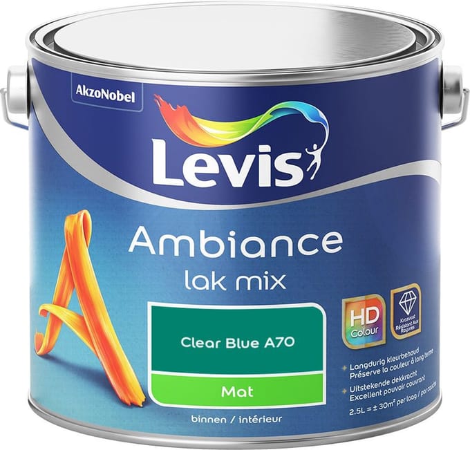 Levis - Ambiance Lak Mat Mix - Clear Blue A70 - Mengverf - 2,5 L