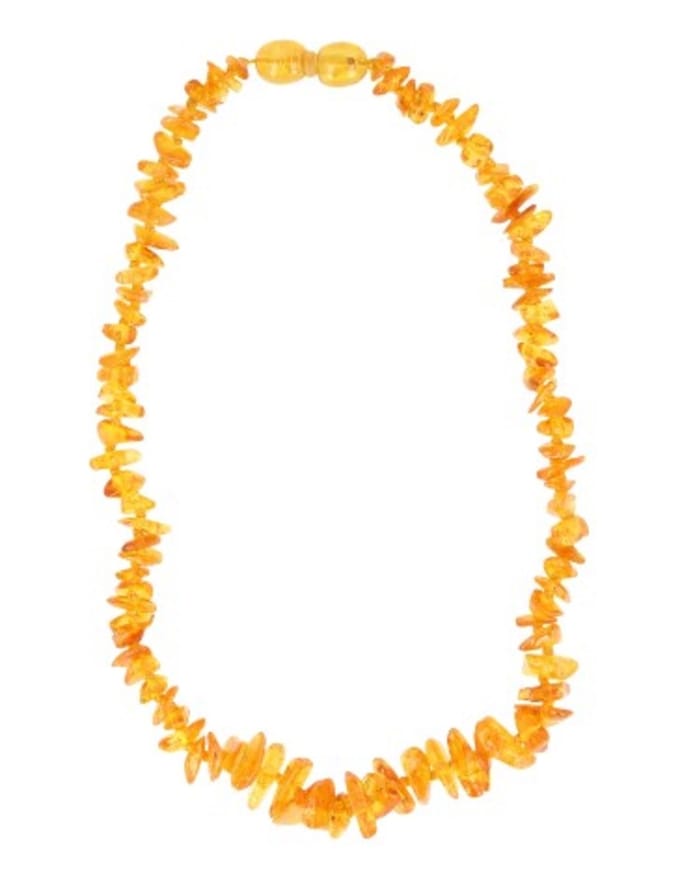 Barnsteen babyketting geel