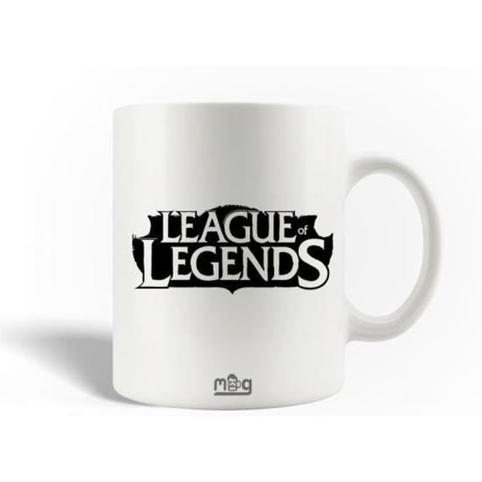Keramische Mok League of Legends Logo Zwart Wit