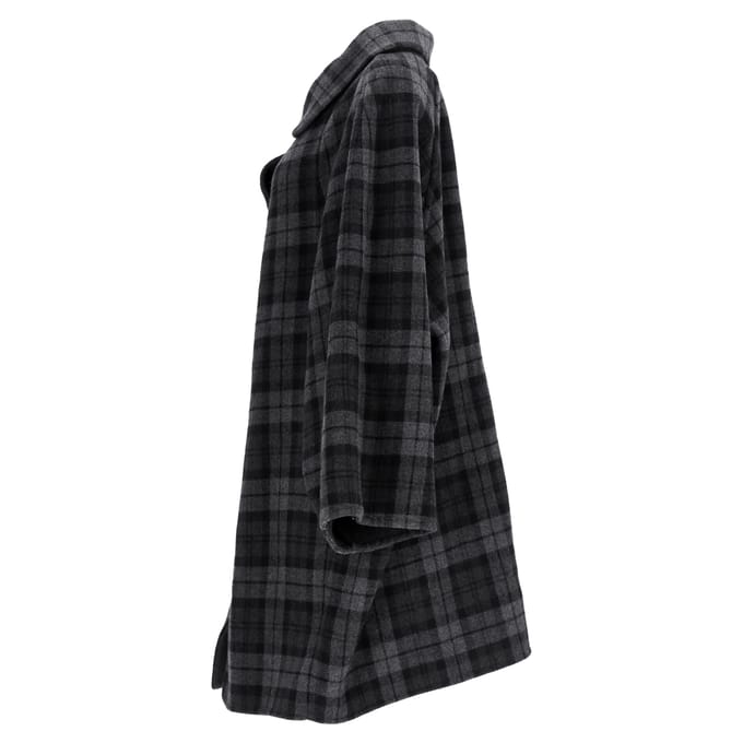 Balenciaga Geruite Flanellen Jas In Grijs Wol