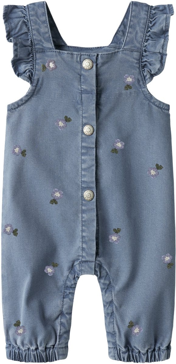 Name It - Boxpakje - Jumpsuit - NBFSage - Denim Blue - Bloemetjes - Maat 56