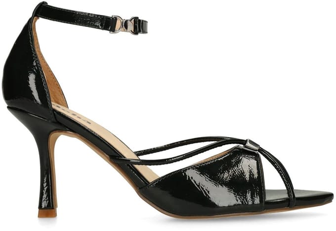 Sacha - Dames - Donkergroene sandalen met hak - Maat 36