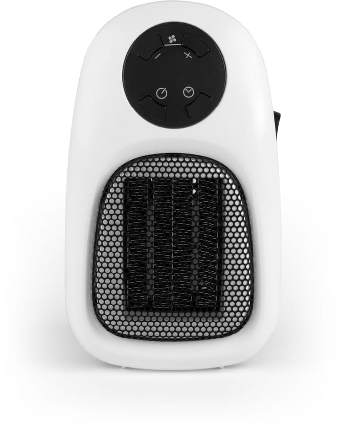 Draagbare Beldray-verwarming - 12-uurs timer, 500 W, 90° draaibaar