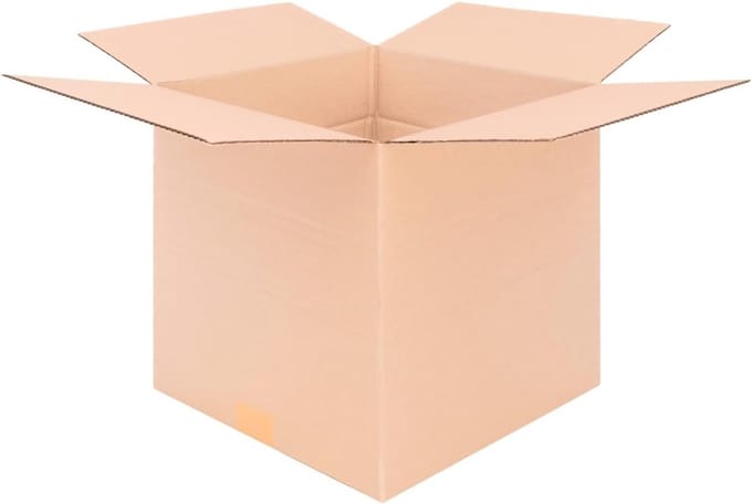 Set van 100 Verhuisdozen en Verzenddozen van Golfkarton 300x300x300 mm