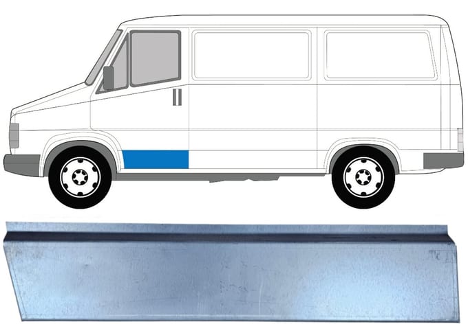Buiten reparatiepaneel voorste deur voor Citroen C25 1981-1994 / Links