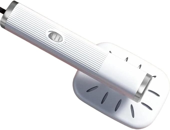 Reis Stoomstrijkijzer - Draagbare Kledingstomer - Kleding Snel Strijken - USB Aangedreven - 24 x 8 x 8 cm - Wit