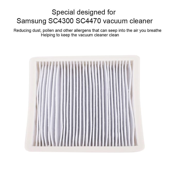Vervangend HEPA-filter voor stofzuigers, geschikt voor Samsung SC4300 SC4470 white